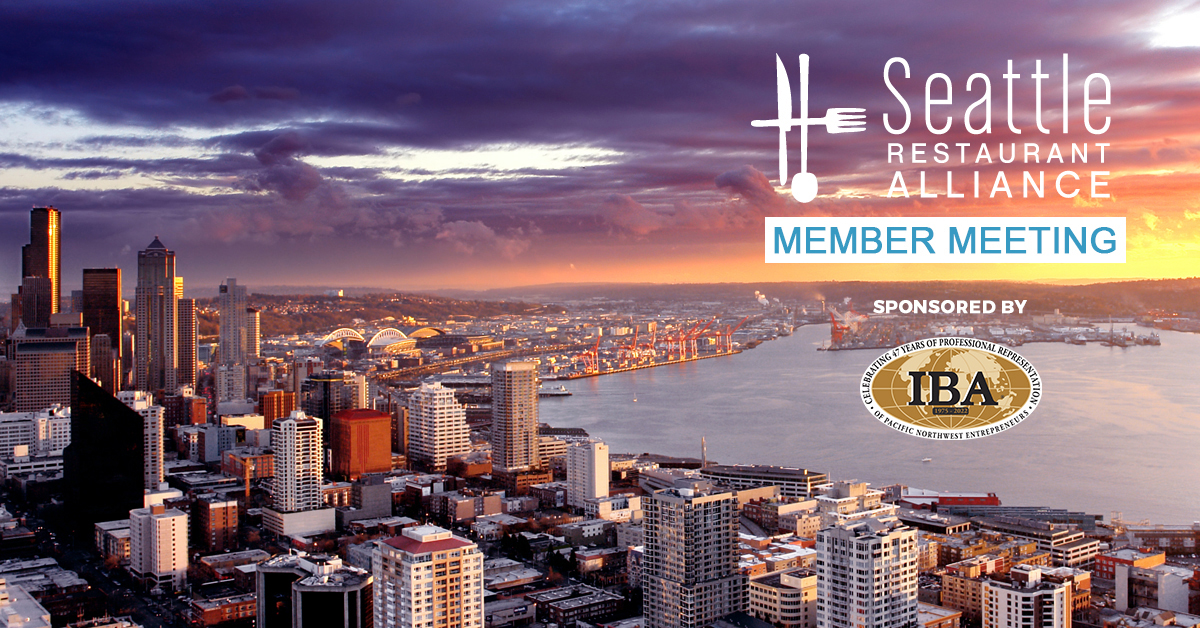 Join the Seattle Restaurant Alliance for the State Government Affairs meet and greet